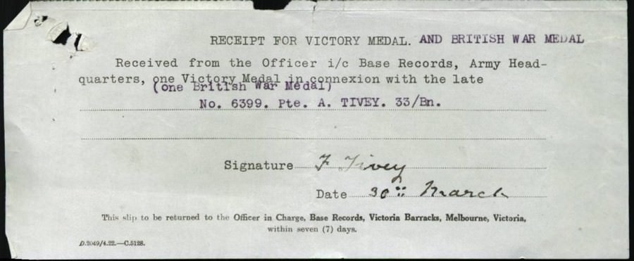 World War 1 Records