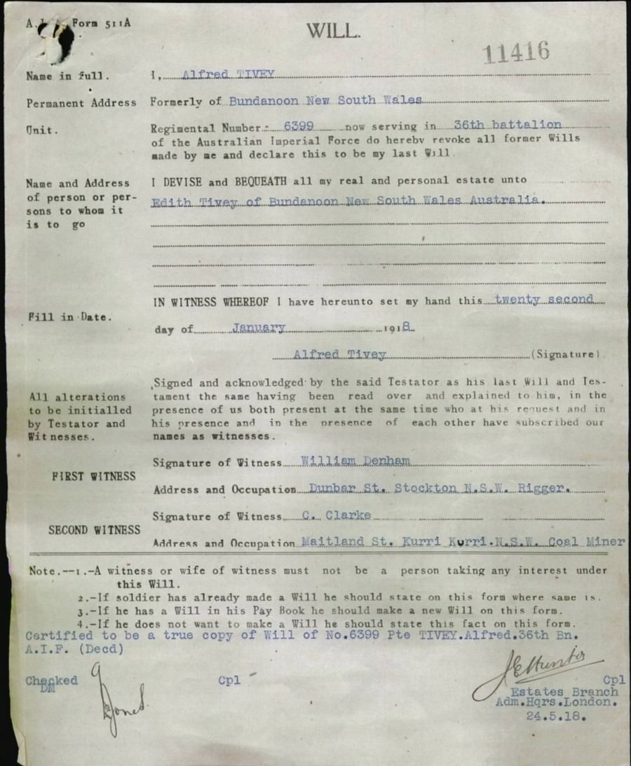 World War 1 Records