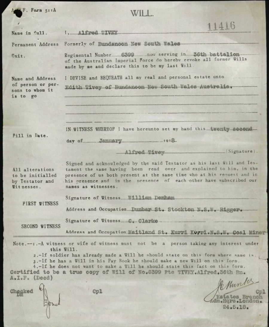 World War 1 Records