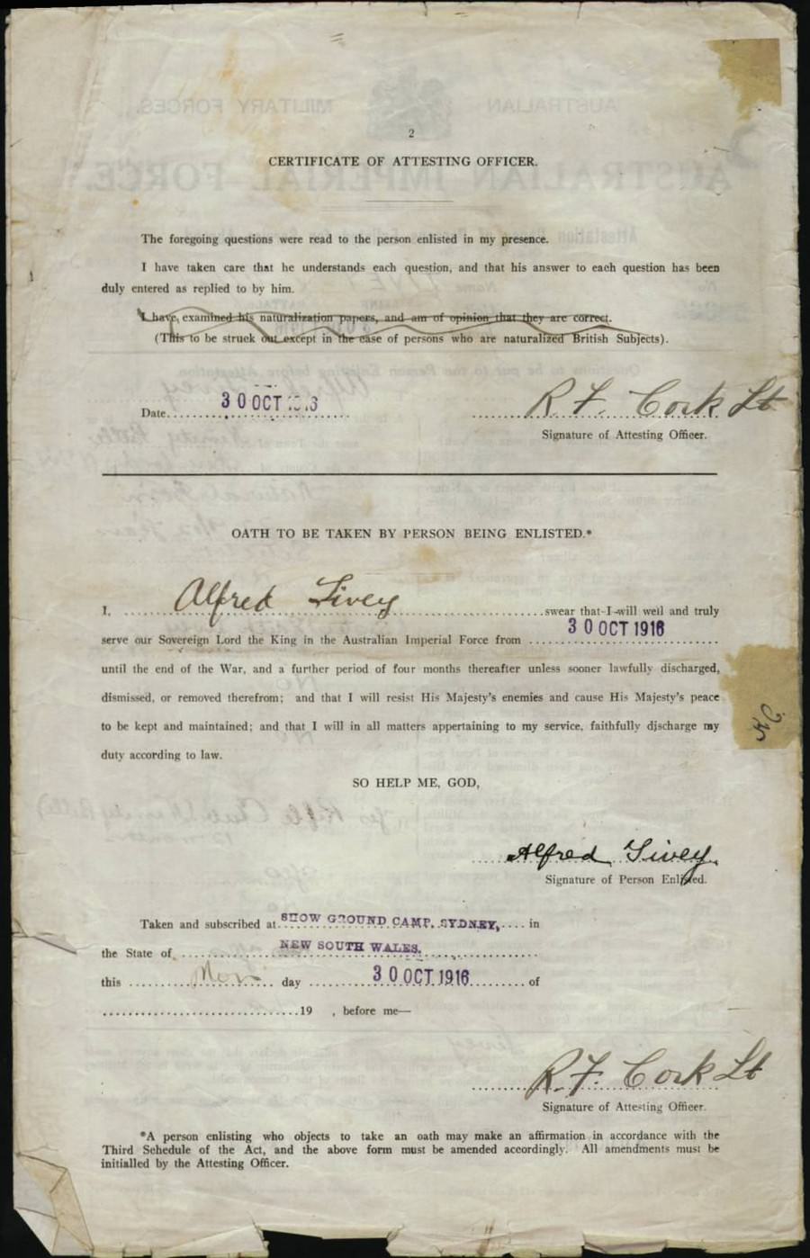 World War 1 Records