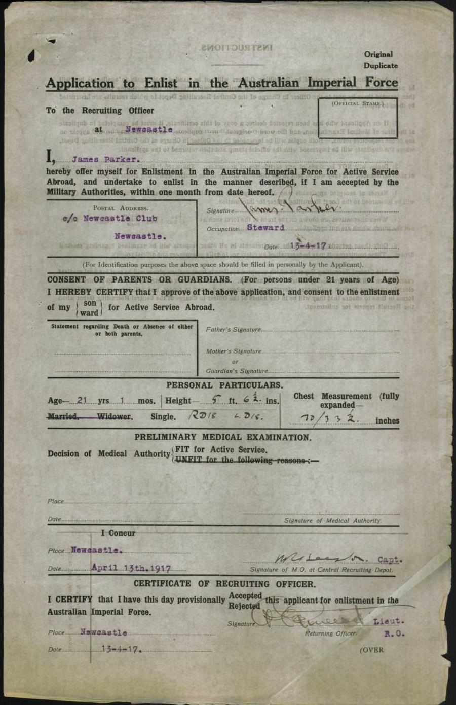 World War 1 Records