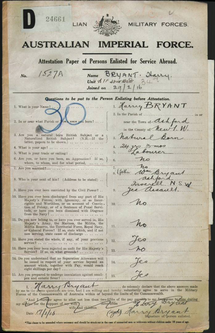 World War 1 Records