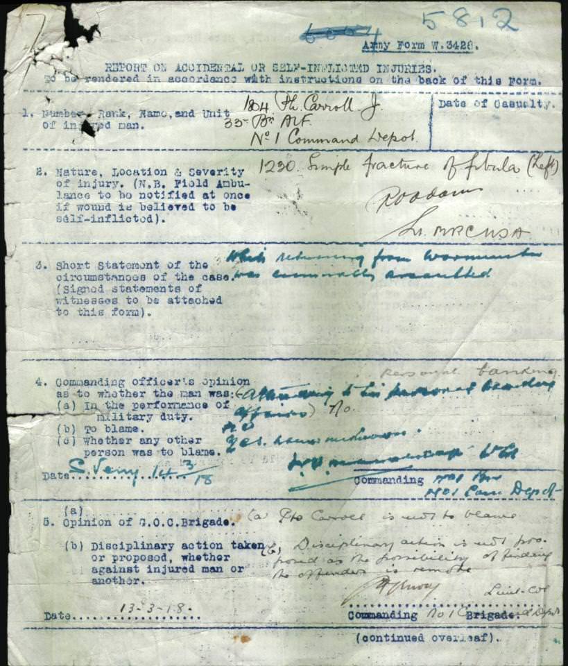 World War 1 Records