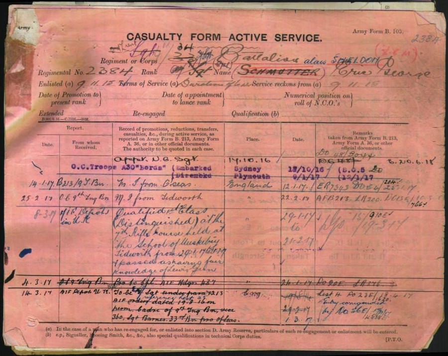 World War 1 Records