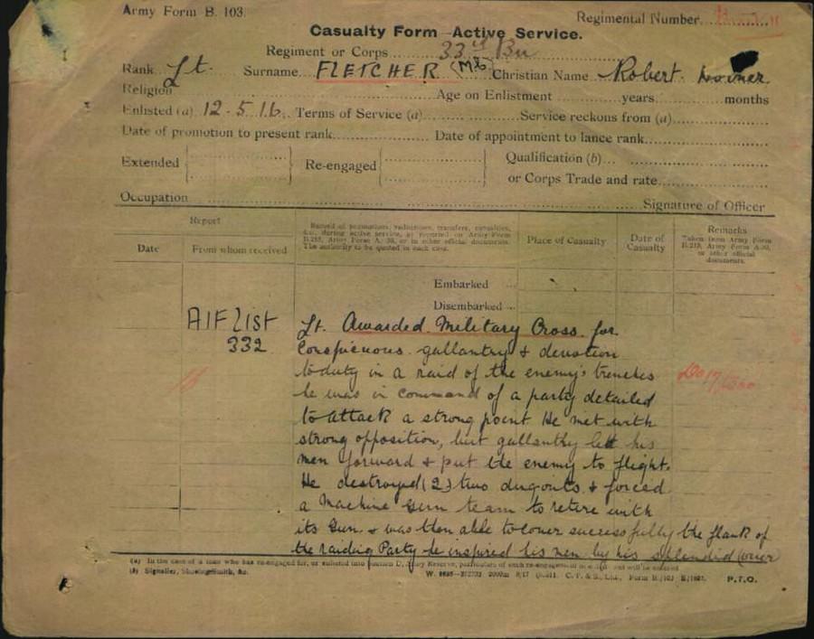 World War 1 Records