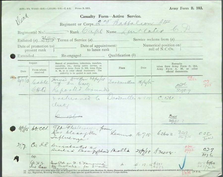 World War 1 Records