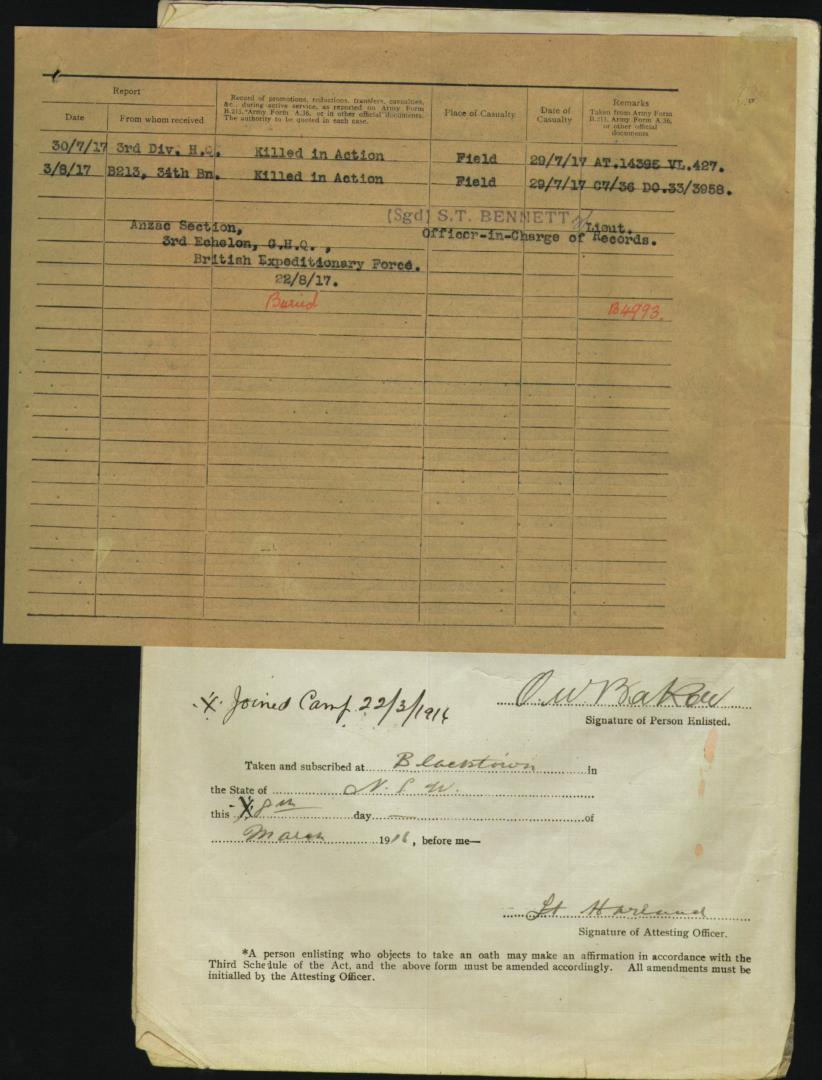 World War 1 Records