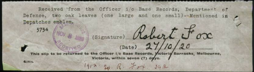 World War 1 Records