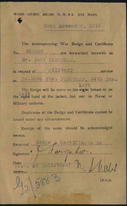 World War 1 Records