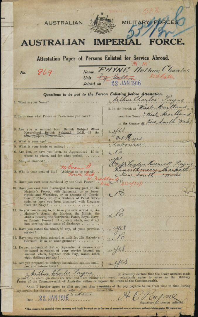 World War 1 Records