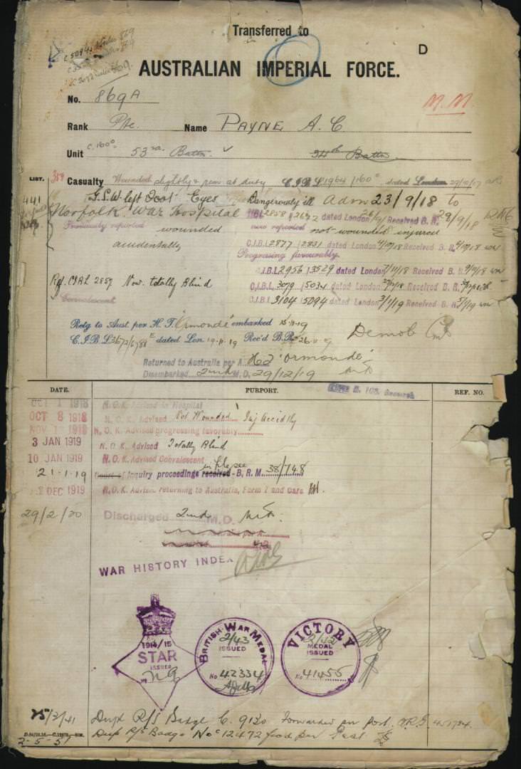 World War 1 Records