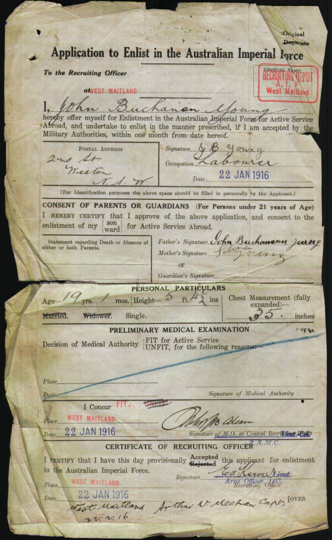 World War 1 Records