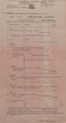 NSW Birth Certificate