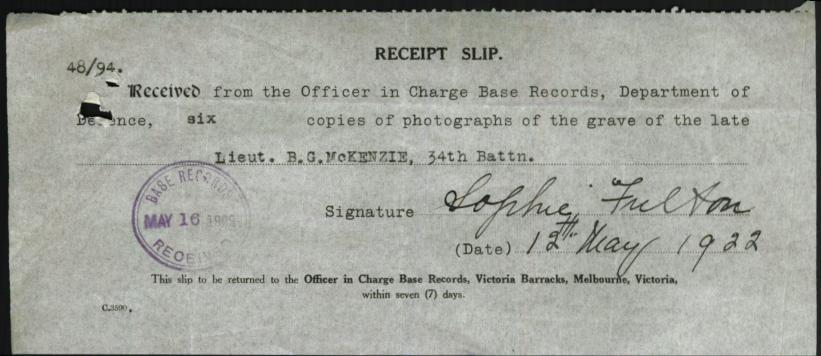 World War 1 Records