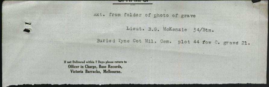 World War 1 Records