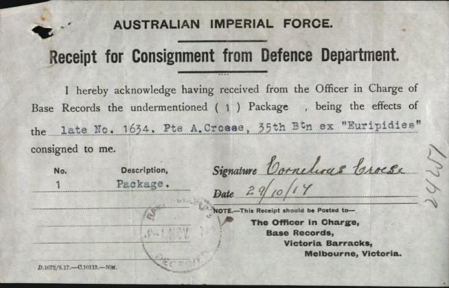 World War 1 Records