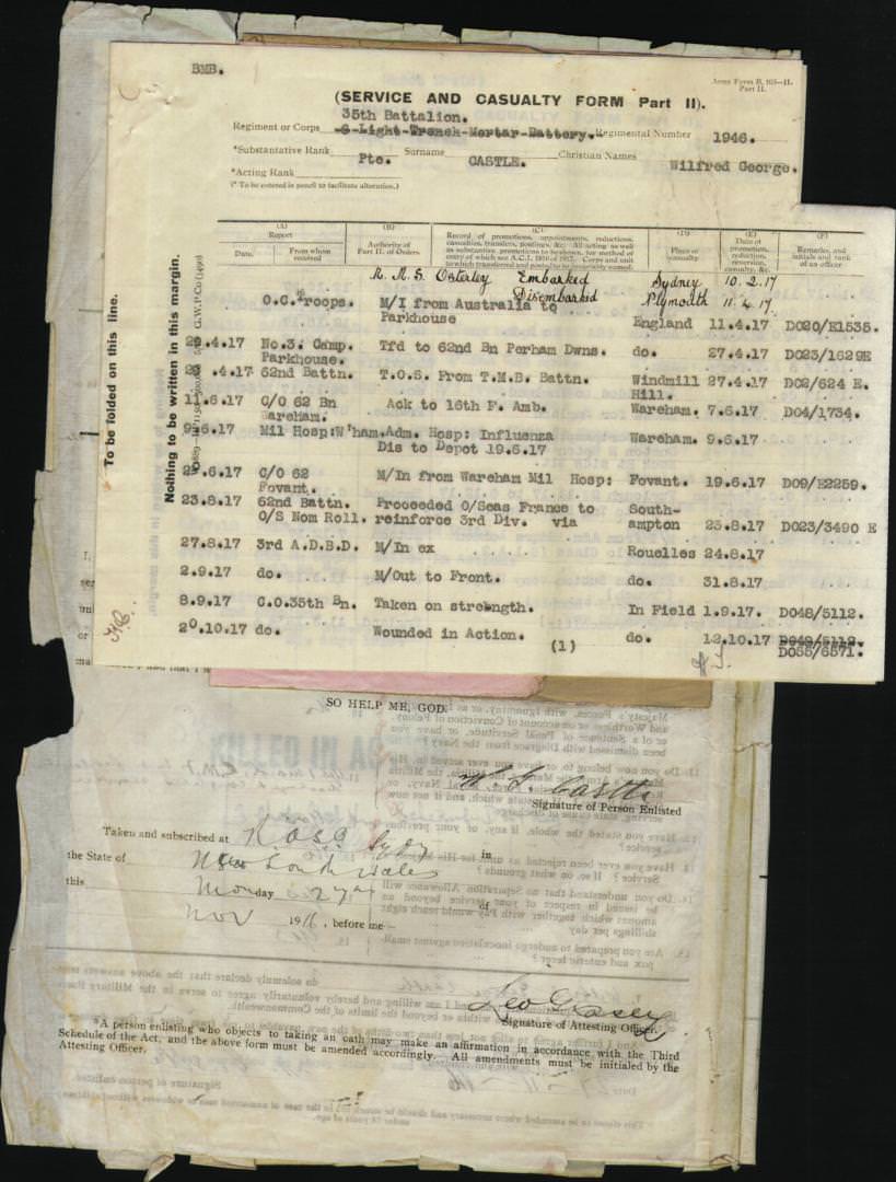 World War 1 Records