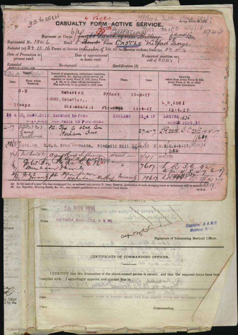 World War 1 Records