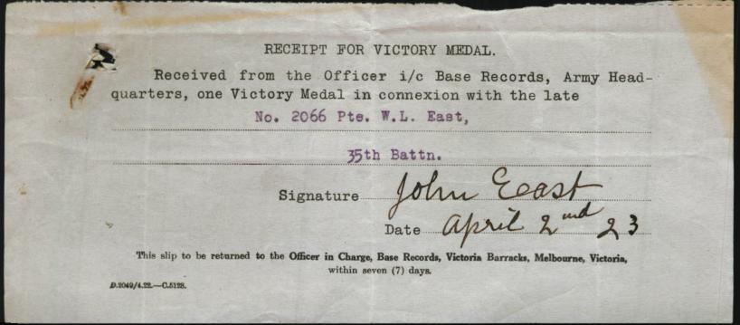 World War 1 Records