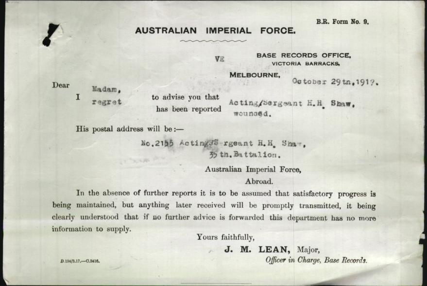 World War 1 Records