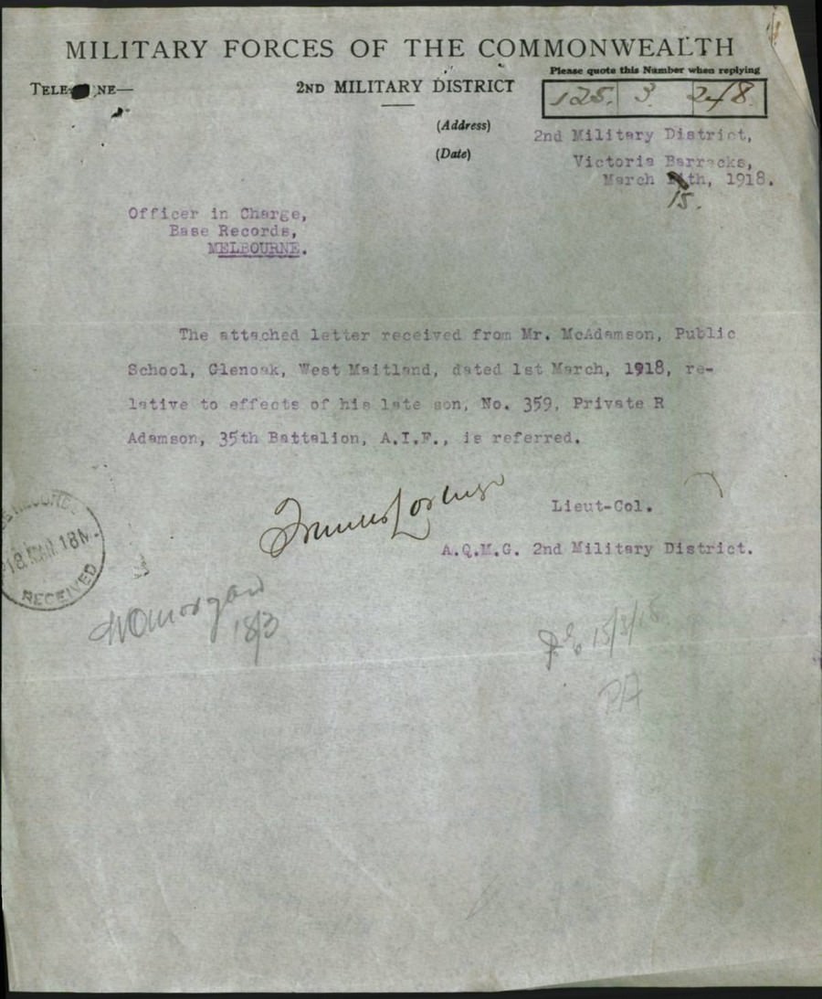 World War 1 Records