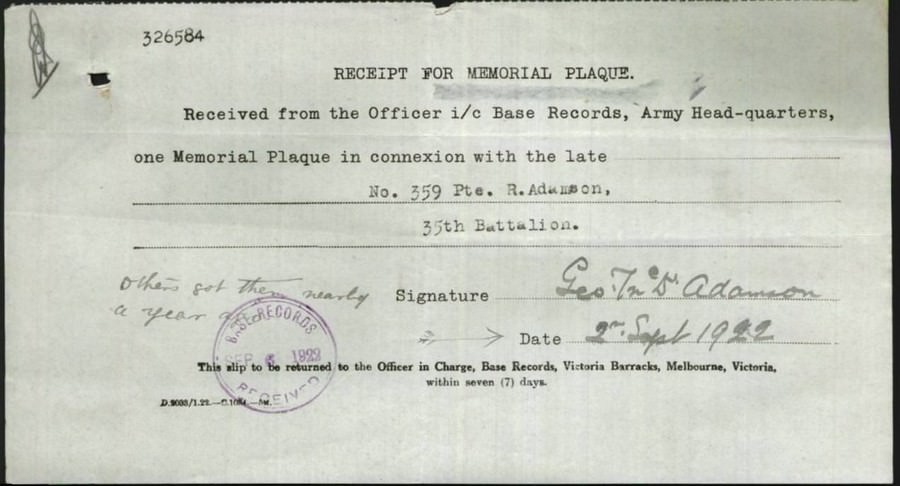 World War 1 Records