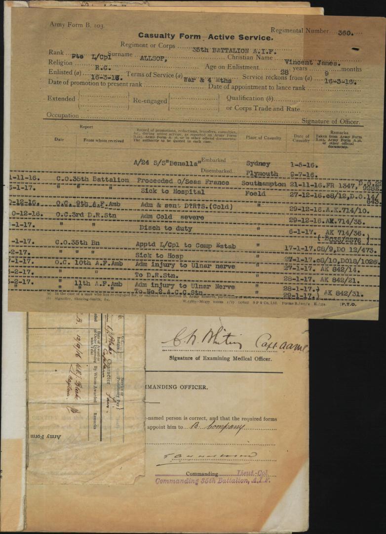 World War 1 Records