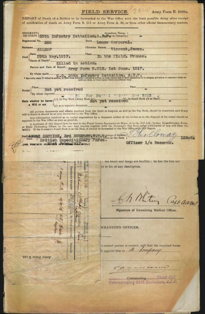 World War 1 Records