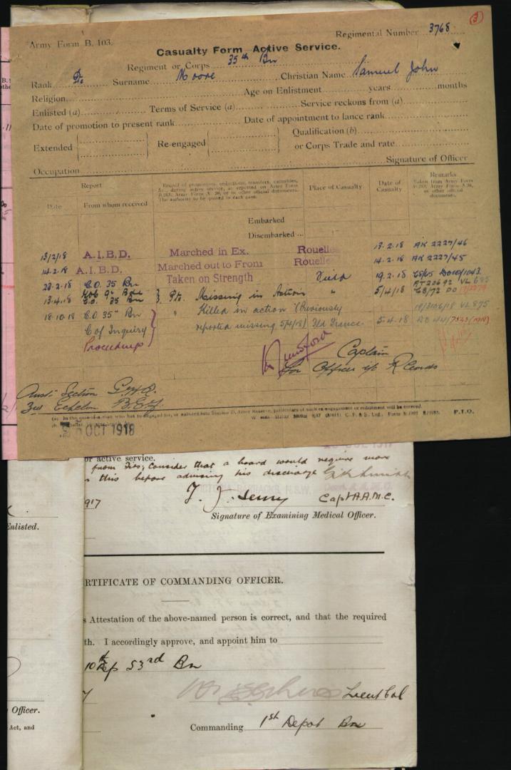 World War 1 Records