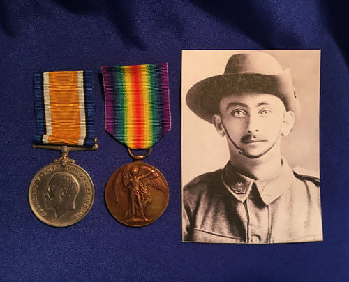 British War Medal: 82467 and Victory Medal: 77671 to PTE 50947 H.C. STEWART 35BN AIF