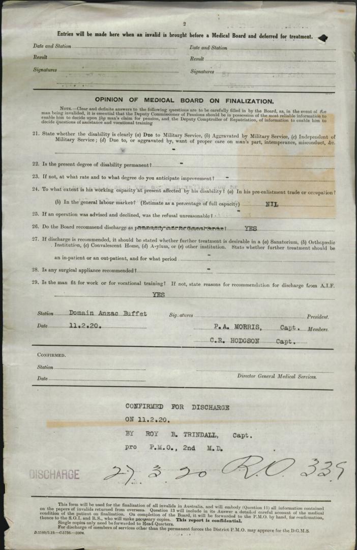 World War 1 Records