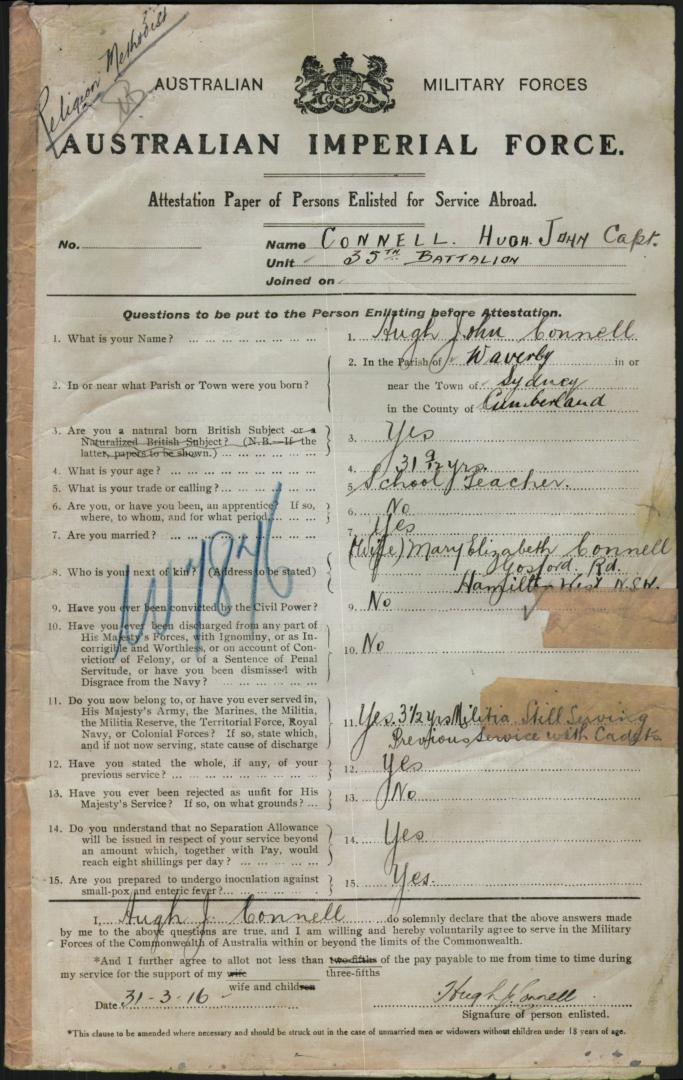 World War 1 Records