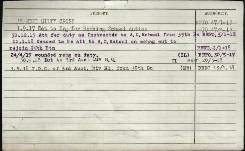 World War 1 Records