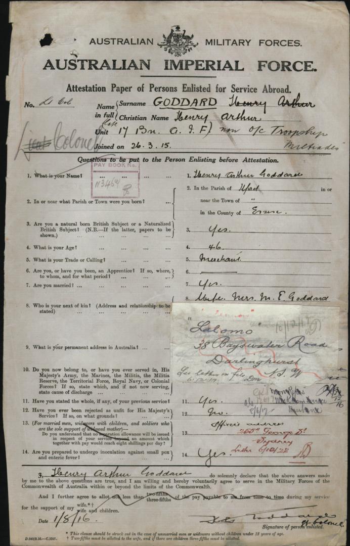 World War 1 Records