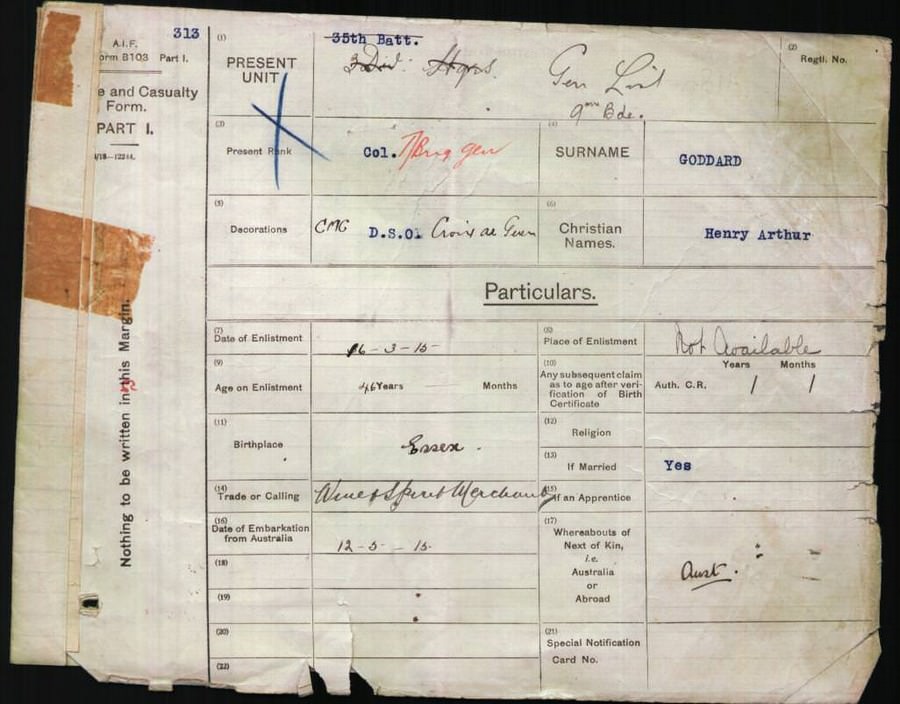 World War 1 Records