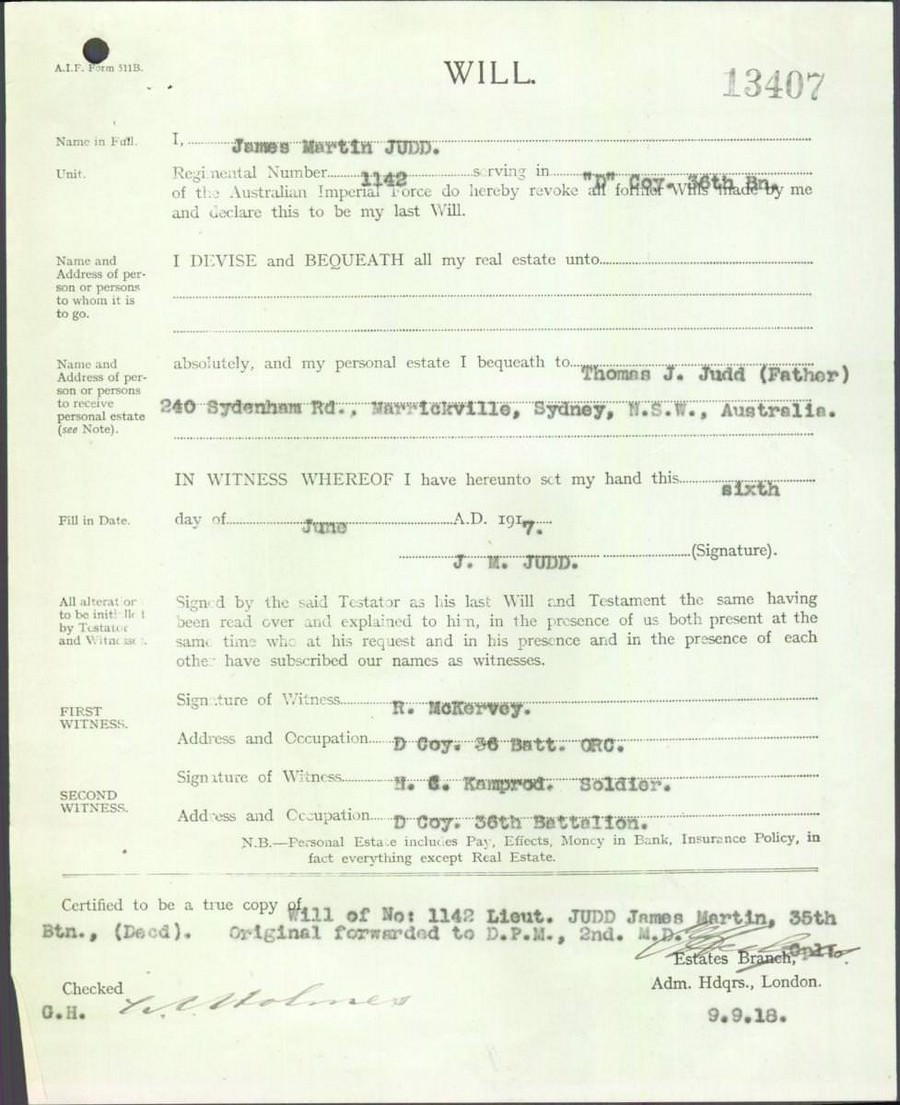 World War 1 Records