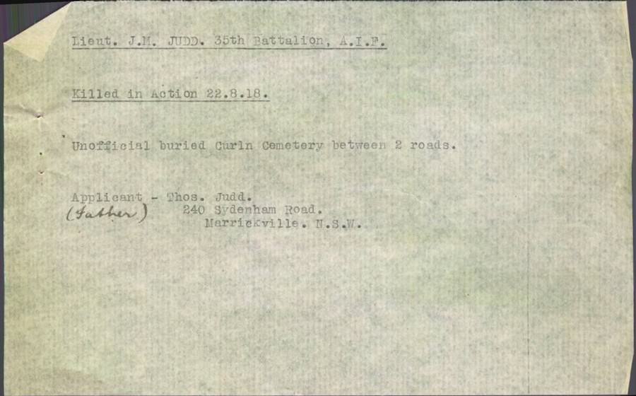 World War 1 Records