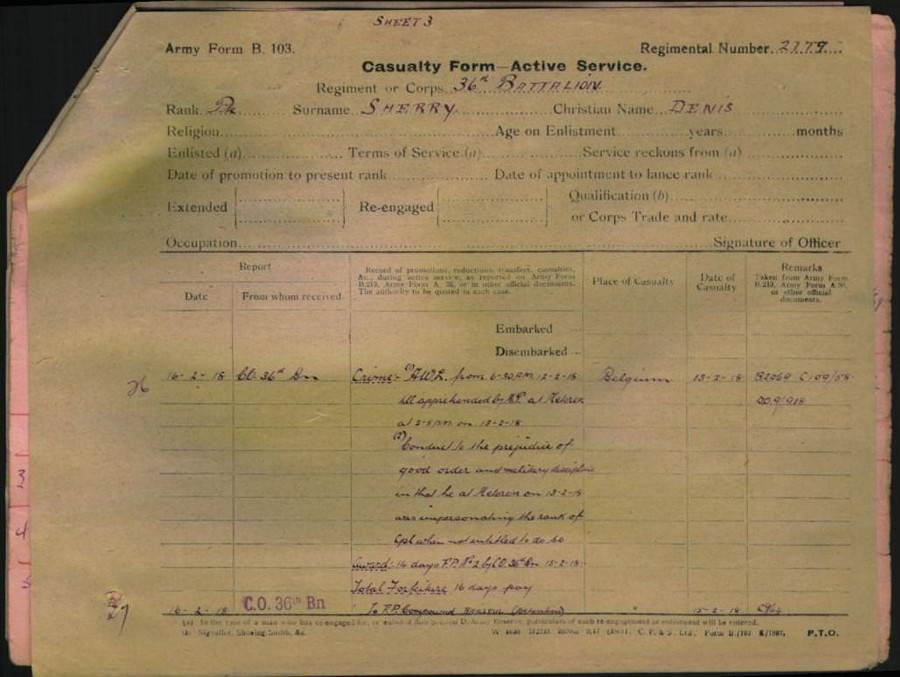 World War 1 Records