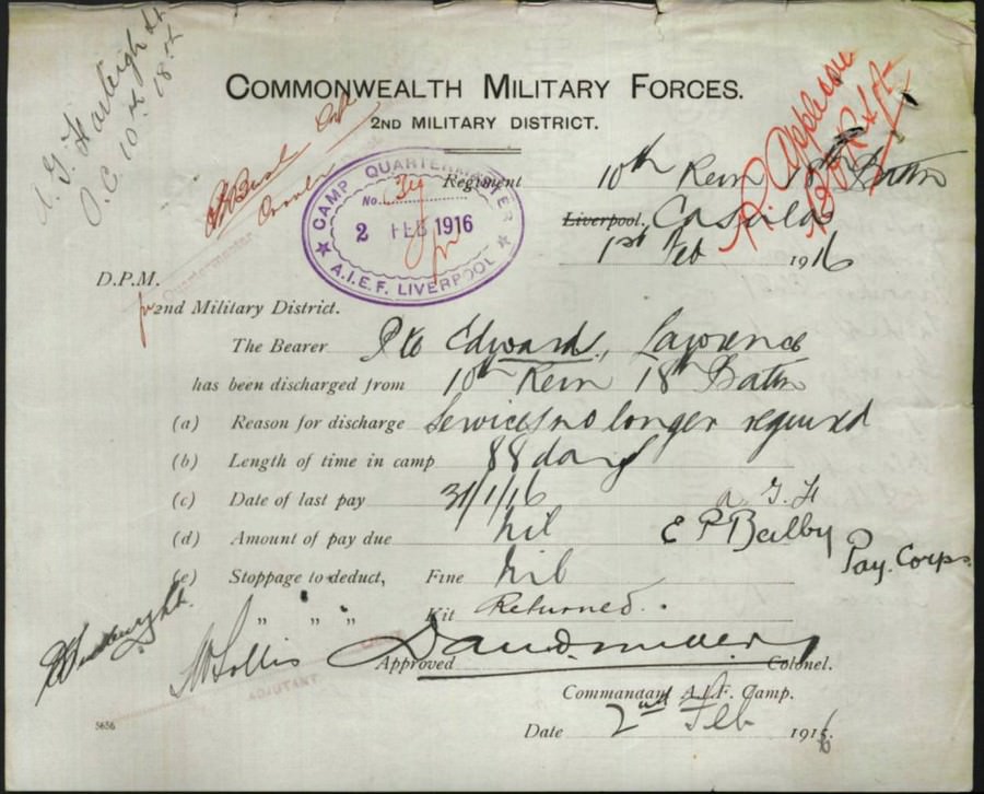 World War 1 Records