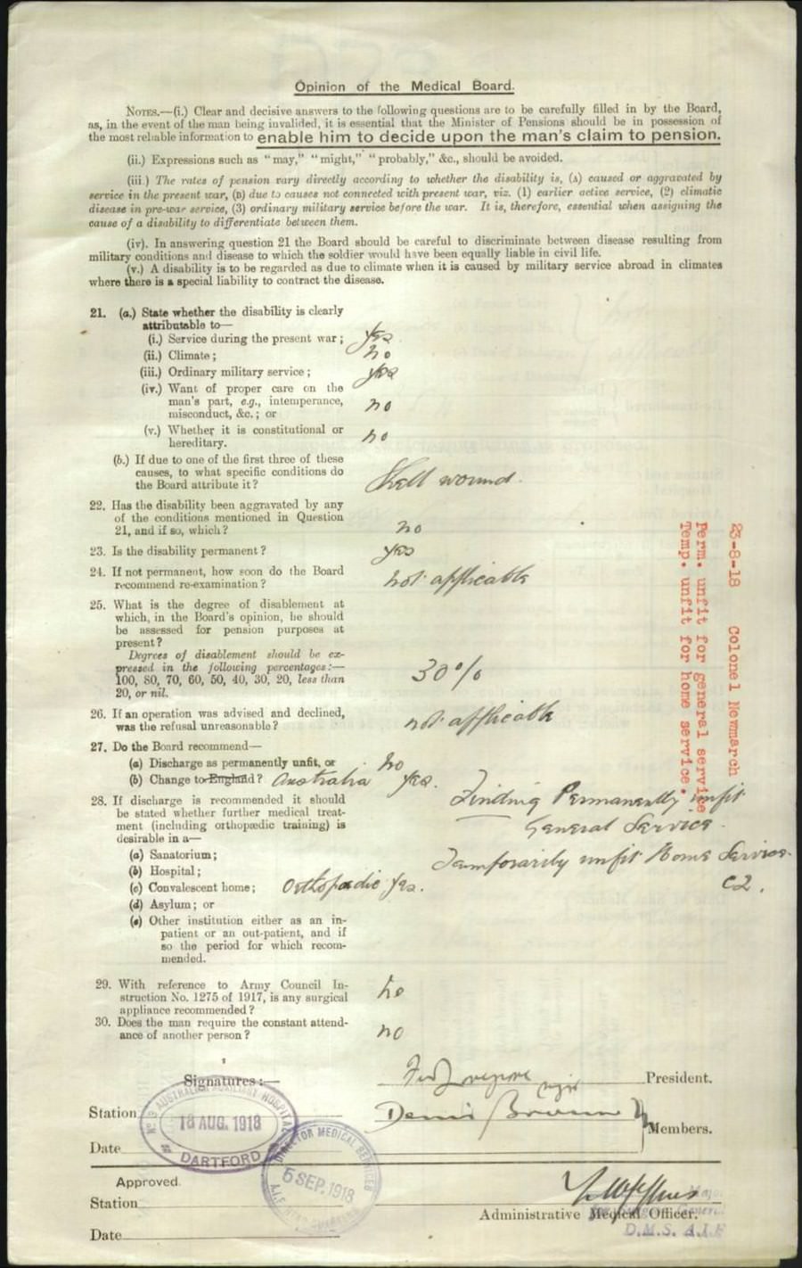 World War 1 Records