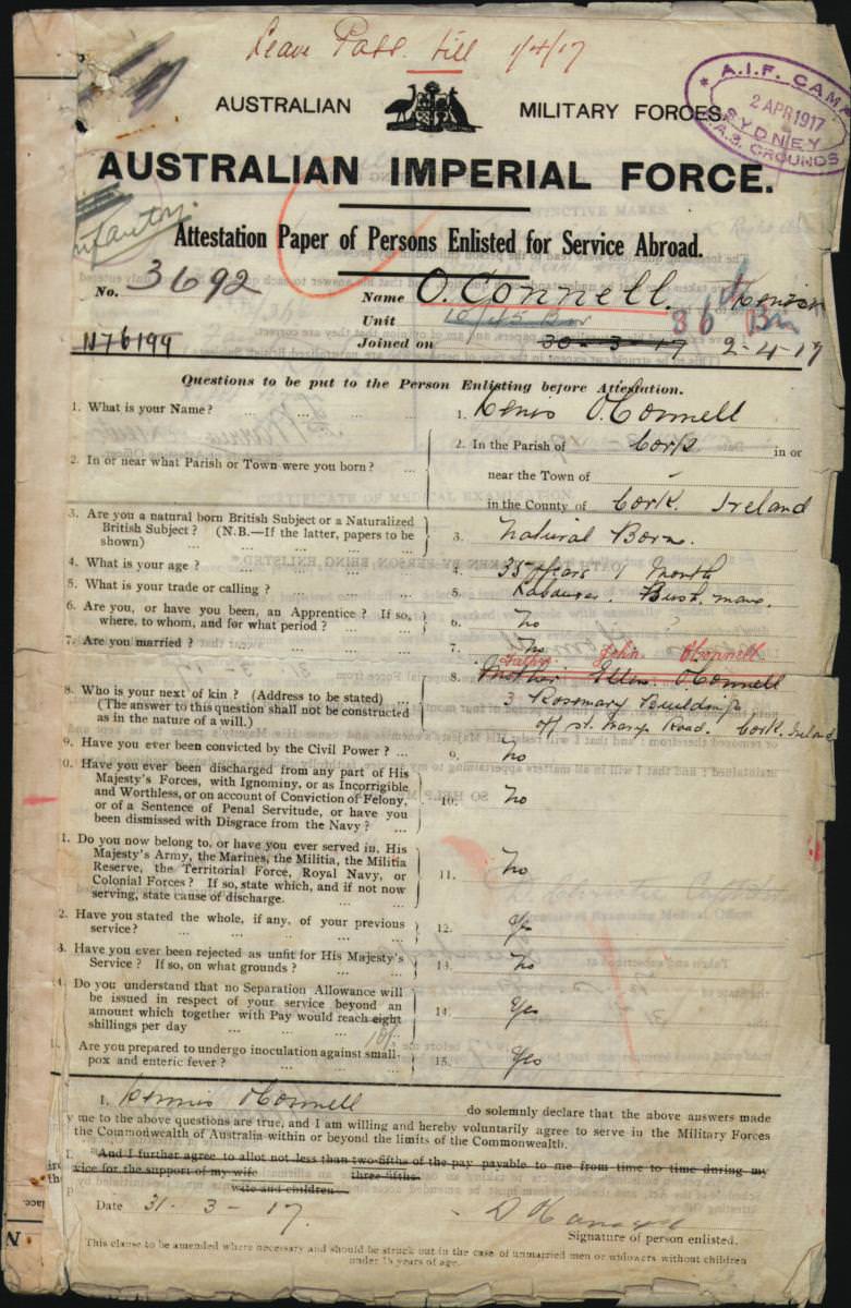 World War 1 Records