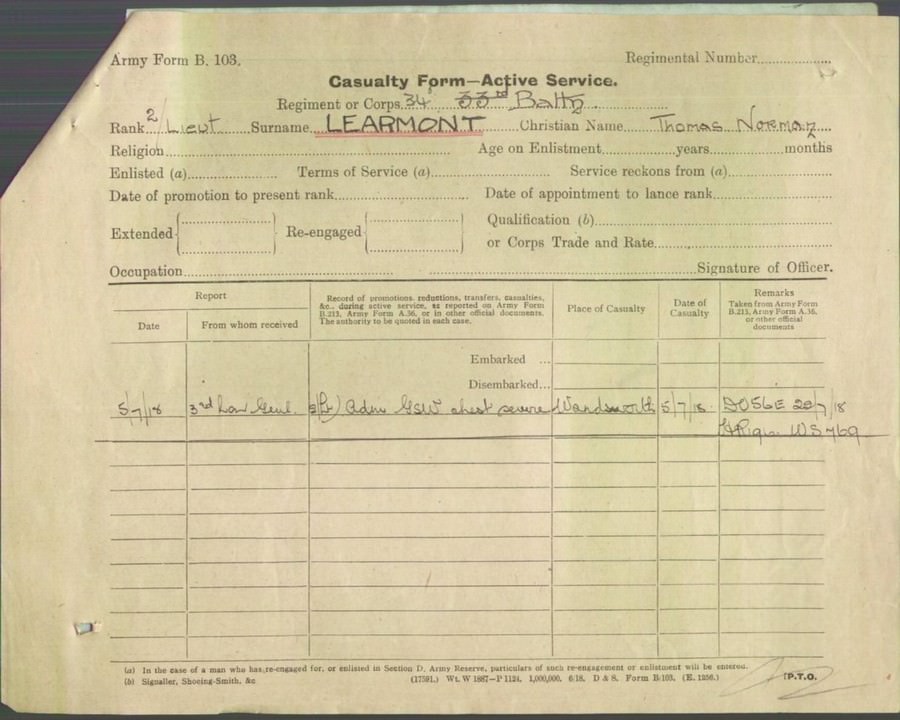 World War 1 Records