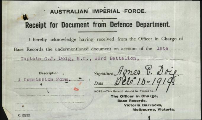 World War 1 Records