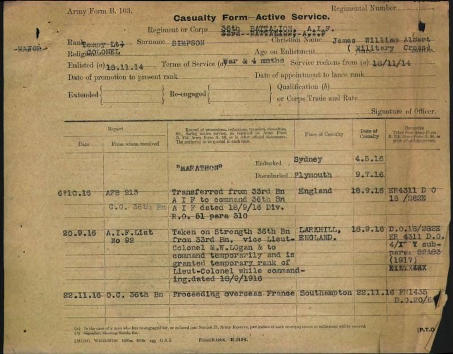 World War 1 Records