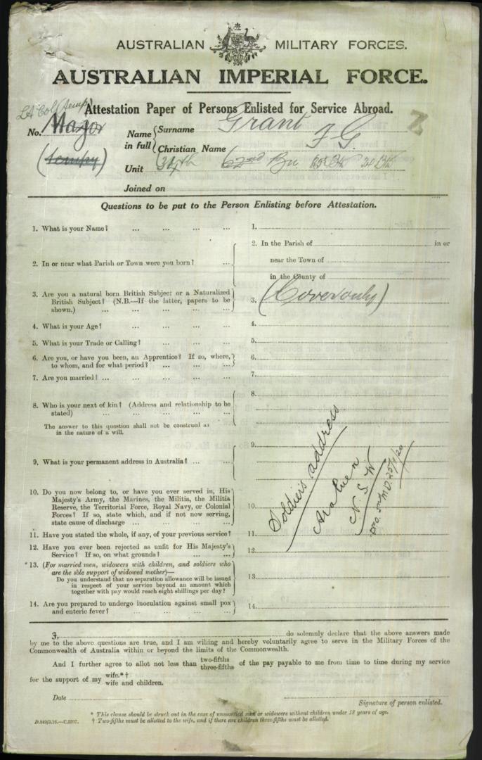 World War 1 Records