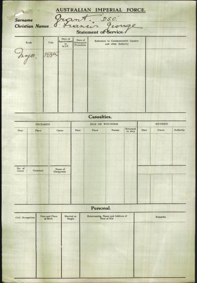 World War 1 Records