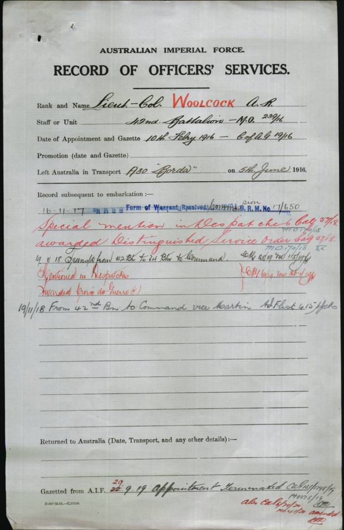 World War 1 Records