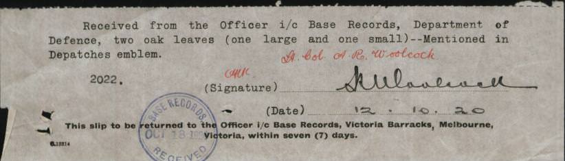 World War 1 Records