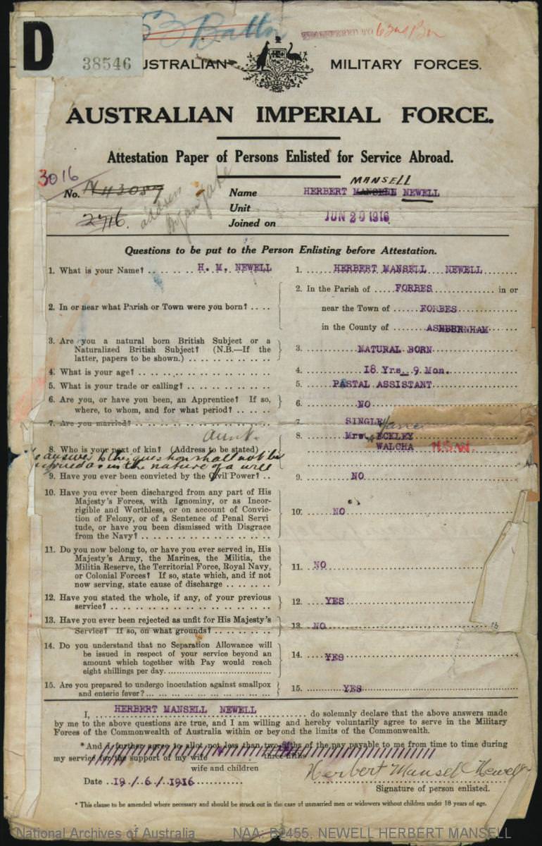 World War 1 Records