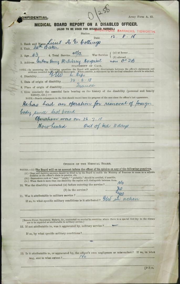 World War 1 Records